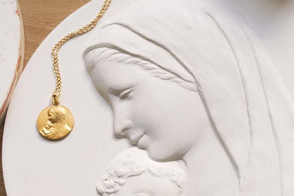 Médaille de baptême Vierge Marie